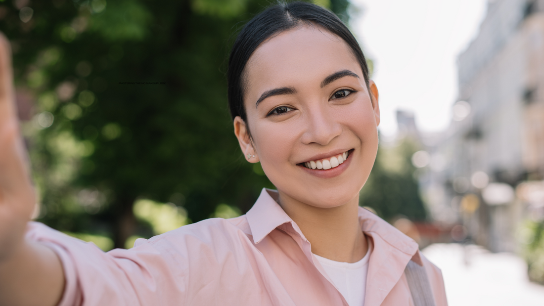 Woman smiling outdoors