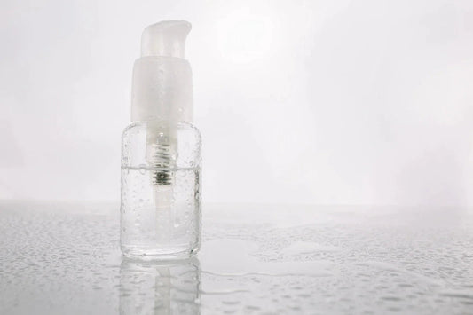 a skincare bottle